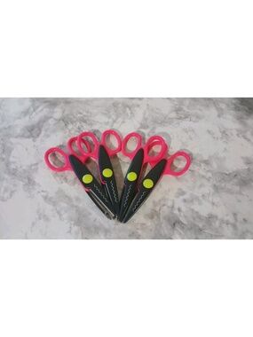 Lot of 4 Decorative Edge Craft Scissors Pinking Shears Paper Art Scrapbooking